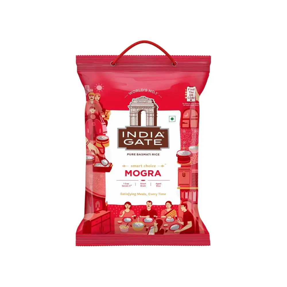 India Gate 1 Cup Serves 5 Mini Mogra | Aged Basmati Rice