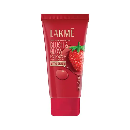 Lakme Blush & Glow Strawberry Gel Facewash (100 g)