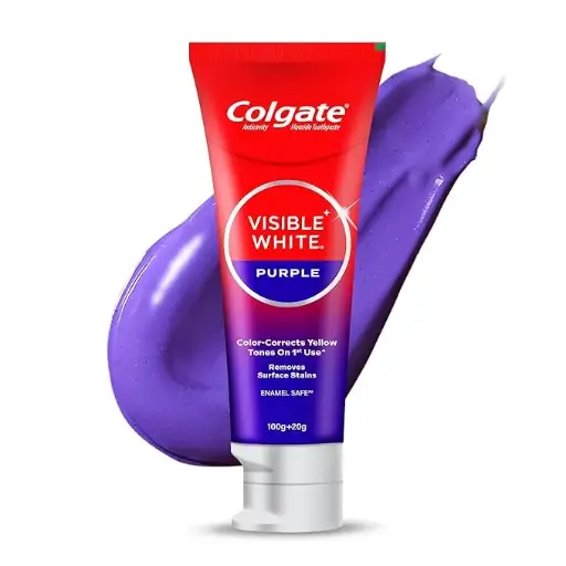 Colgate Visible White Purple Whitening Toothpaste (120 g)