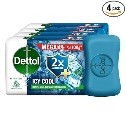Dettol Icy Cool Beauty Soap (4x100g)