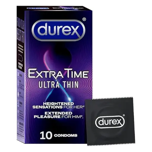 Durex Extra Time Ultra Thin Condom (10 Sheet)